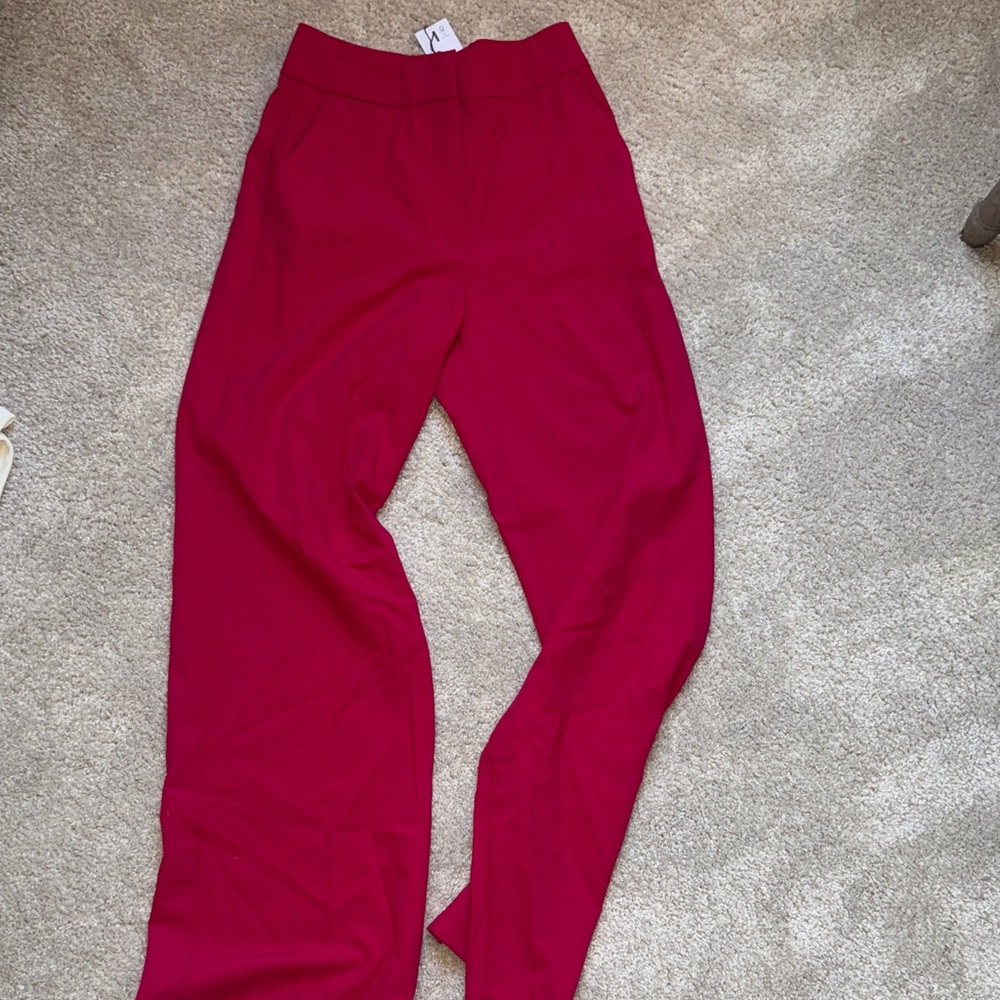 Dynamite Vibrant Red Wide Leg Pants